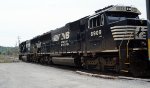 Going away shot of NS yard job's locomotives as they make their way back to Montview Yard, pulling the same grade that mail train "Old 97" pulled on September 27, 1903, a few hours before the disastrous leap off Stillhouse Trestle in Danville, VA, a few h